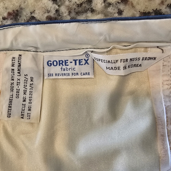 1981 Gore-Tex for Moss Brown Track Suit Full Suit Including Optional Hood - Picture 3 of 16